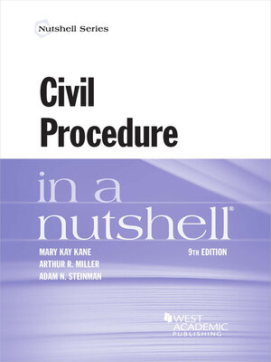 cover image of Civil Procedure in a Nutshell